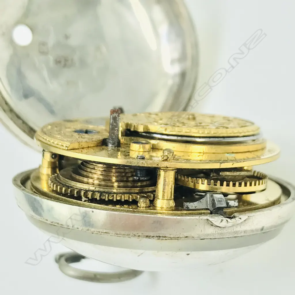 George III silver pair case pocket watch by Joyce*, Whitchurch, number 223 Image 1++