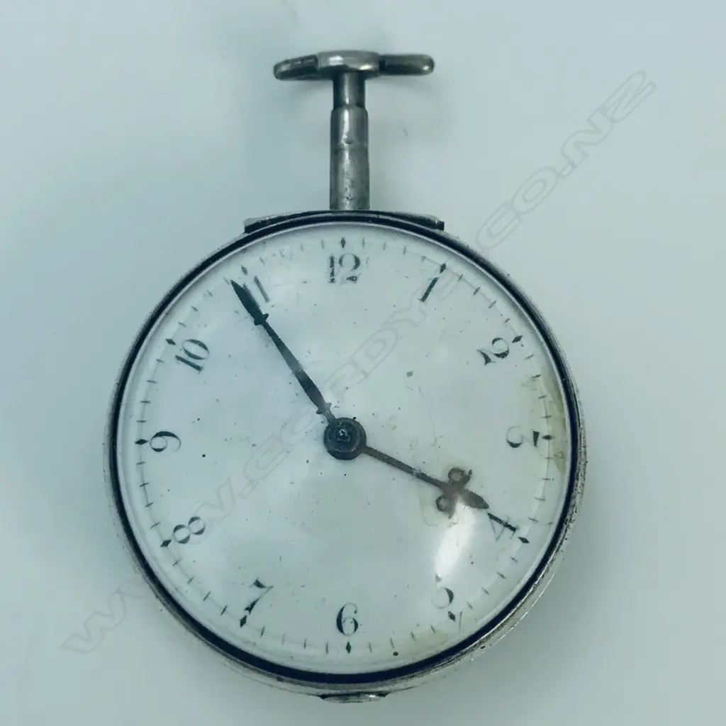 George III silver pair case pocket watch by Joyce*, Whitchurch, number 223 Image 1++