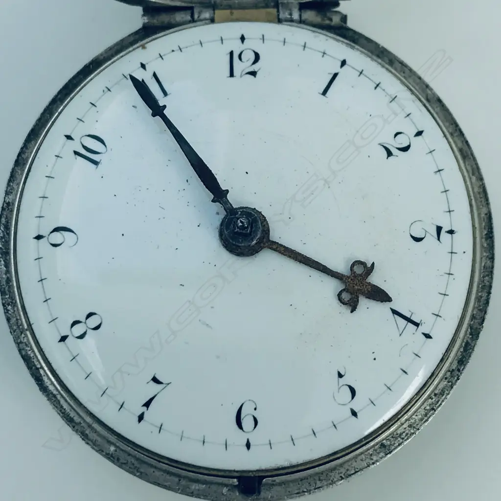 George III silver pair case pocket watch by Joyce*, Whitchurch, number 223 Image 1++