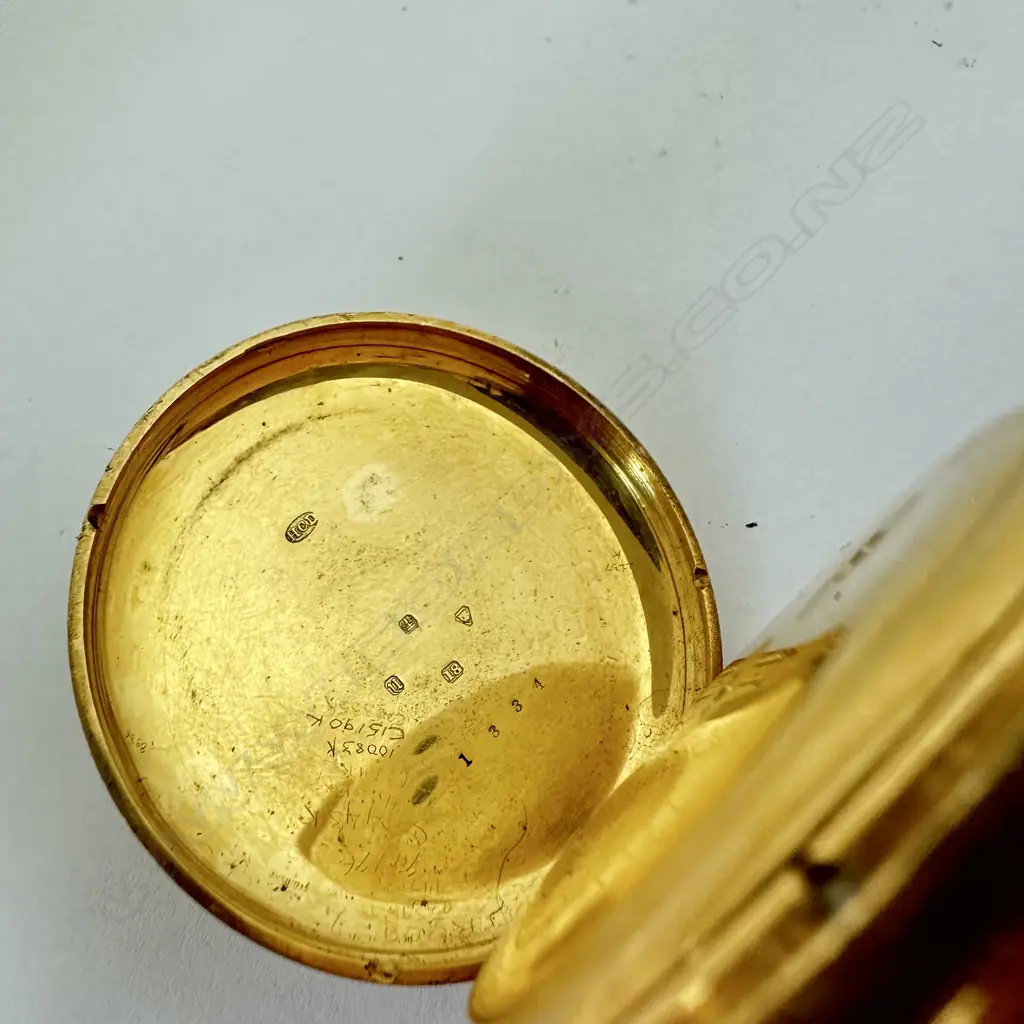 Victorian 18ct gold, open face, fusée pocket watch, by Wassell & Halford, London, number 1334 Image 1++