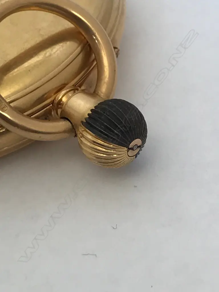 18ct gold hunter pocket watch, by Andrew Bower, London Image 1++