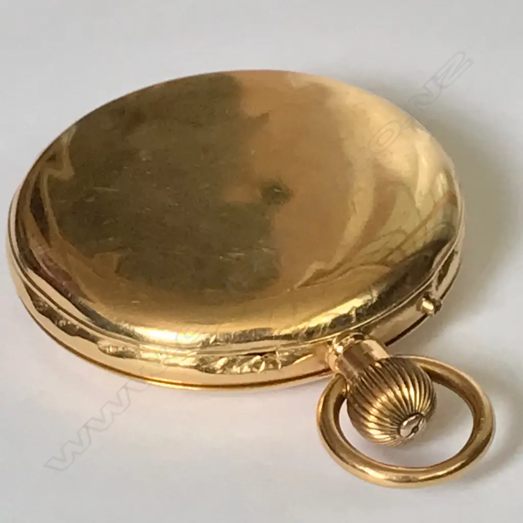 Edwardian 18ct gold hunter pocket watch, by Jay's London Image 1++