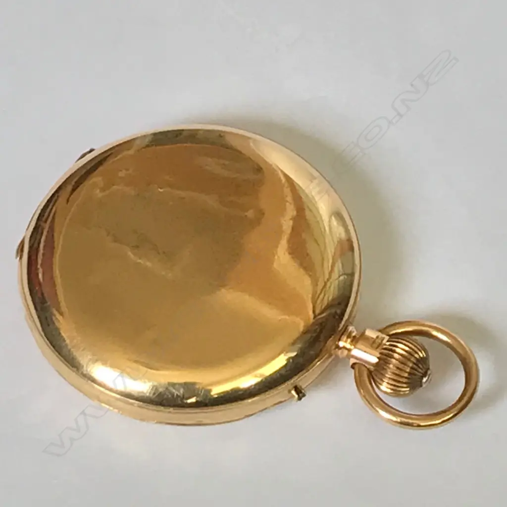 Edwardian 18ct gold hunter pocket watch, by Jay's London Image 1++