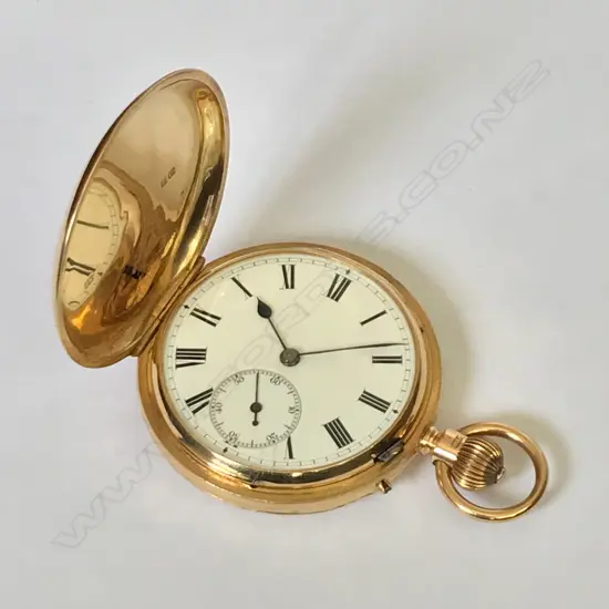 Edwardian 18ct gold hunter pocket watch, by Jay's London