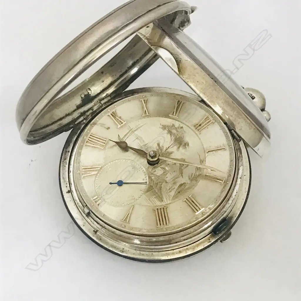 Victorian silver open face pair case pocket watch, by W. Kelly, Louth (Lincolnshire) Image 1++