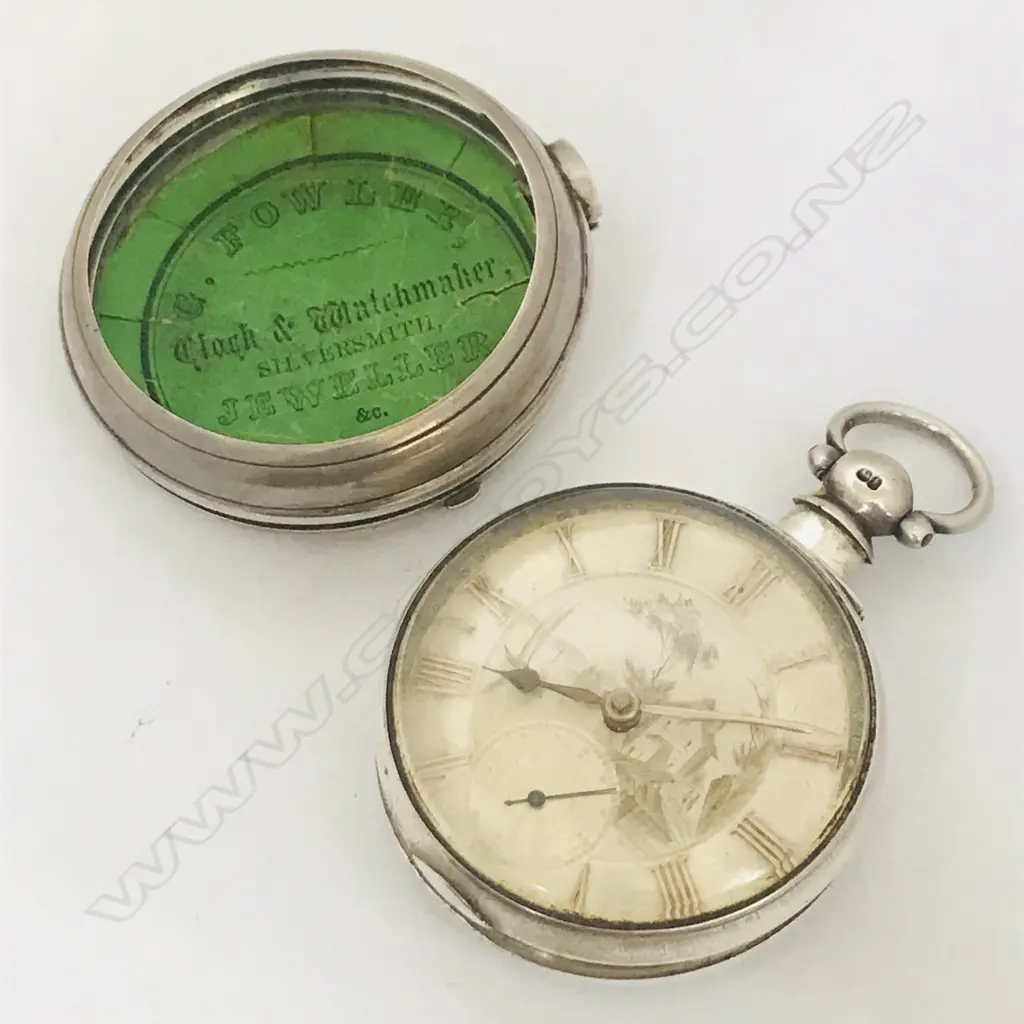 Victorian silver open face pair case pocket watch, by W. Kelly, Louth (Lincolnshire) Image 1++