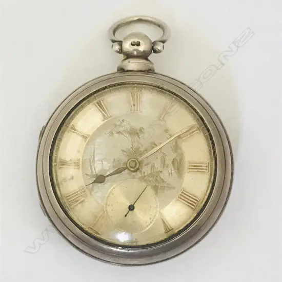 Victorian silver open face pair case pocket watch, by W. Kelly, Louth (Lincolnshire)