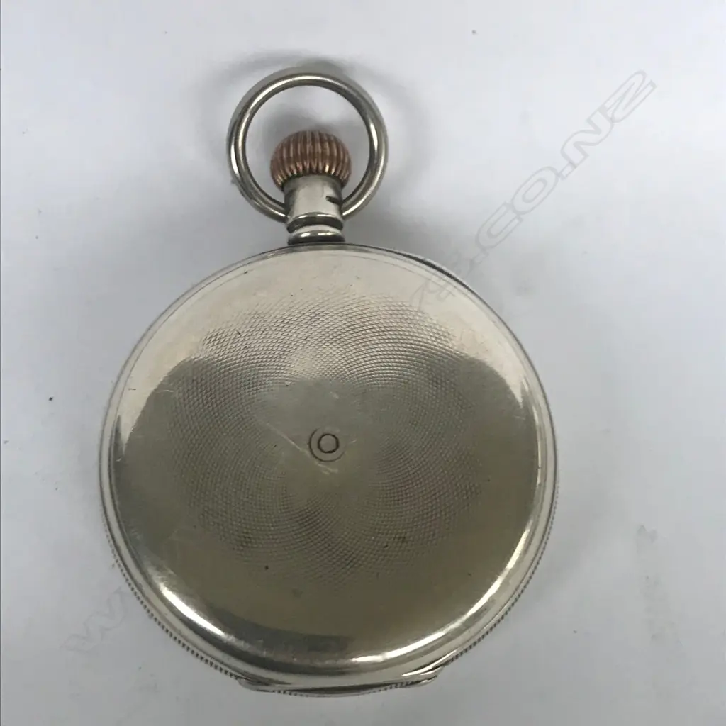 Silver hunter pocket watch, by Rolex Image 1++