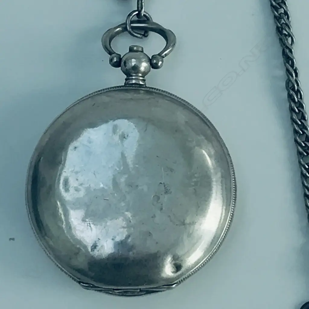 Late 19thC Ottoman Empire silver hunter pocket watch, signed Eski Chirket, Constantinople Image 1++