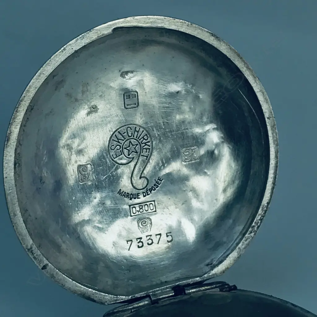 Late 19thC Ottoman Empire silver hunter pocket watch, signed Eski Chirket, Constantinople Image 1++