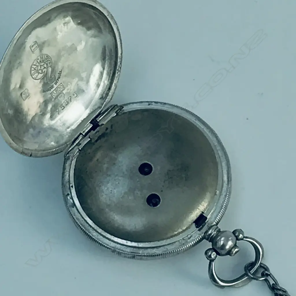 Late 19thC Ottoman Empire silver hunter pocket watch, signed Eski Chirket, Constantinople Image 1++