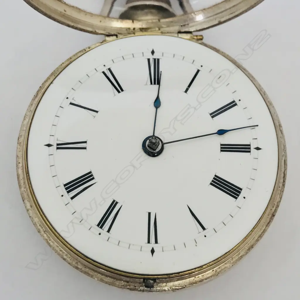 George IV silver pair cased pocket watch by Bullingford, London, Image 1++