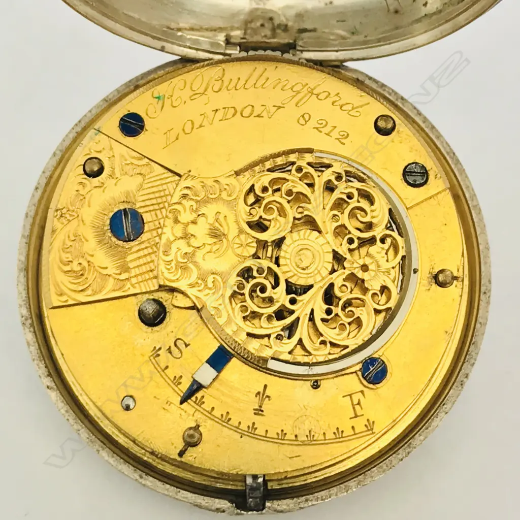 George IV silver pair cased pocket watch by Bullingford, London, Image 1++