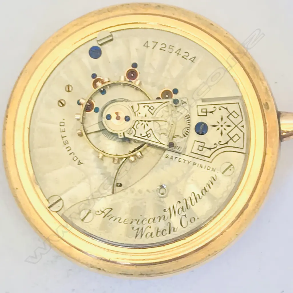 American Waltham Watch Co., open face ‘sidewinder’ (winder at 3 o’ clock) pocket watch, c.1890, Image 1++
