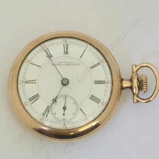 American Waltham Watch Co., open face ‘sidewinder’ (winder at 3 o’ clock) pocket watch, c.1890,