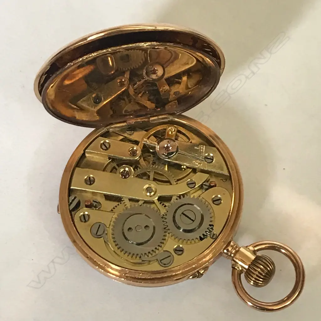 A Swiss 14K gold cased open face, lady's pocket watch, c.1890 Image 1++