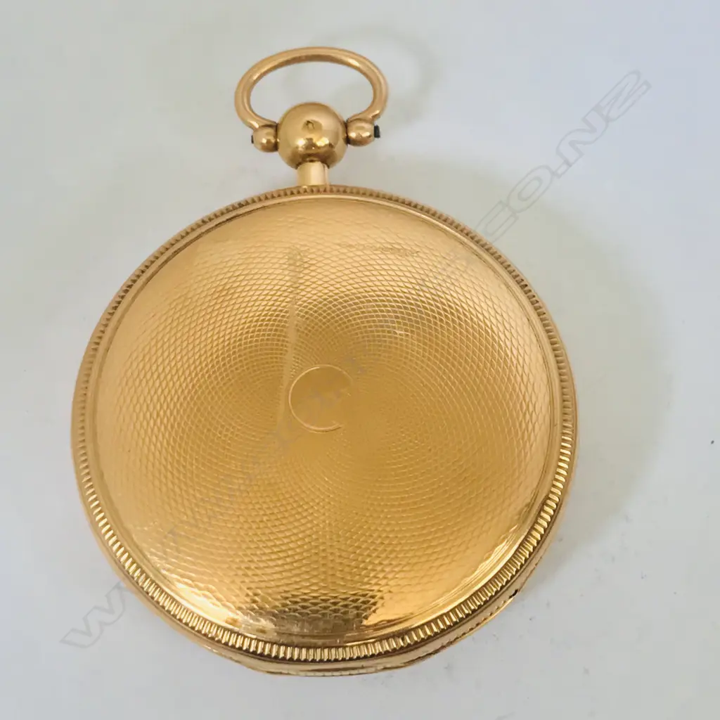 Unmarked gold hunter pocket watch (tests as 14ct) Image 1++