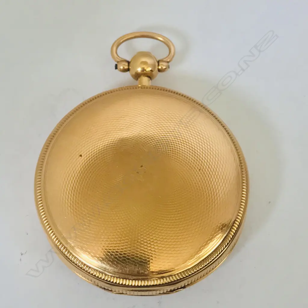 Unmarked gold hunter pocket watch (tests as 14ct) Image 1++
