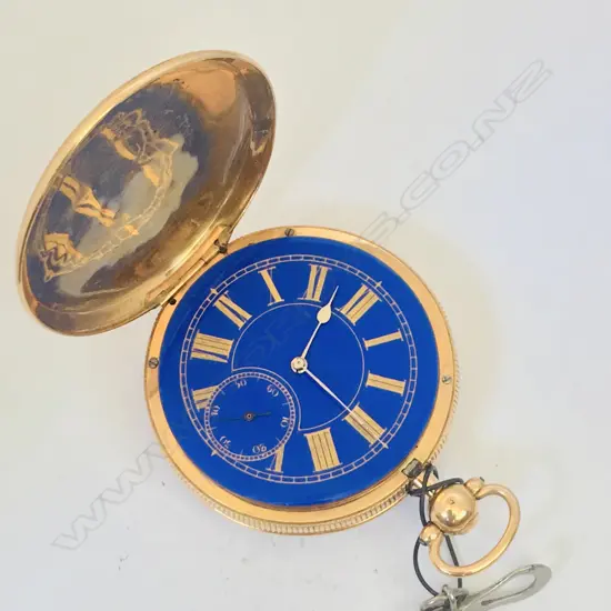Unmarked gold hunter pocket watch (tests as 14ct)