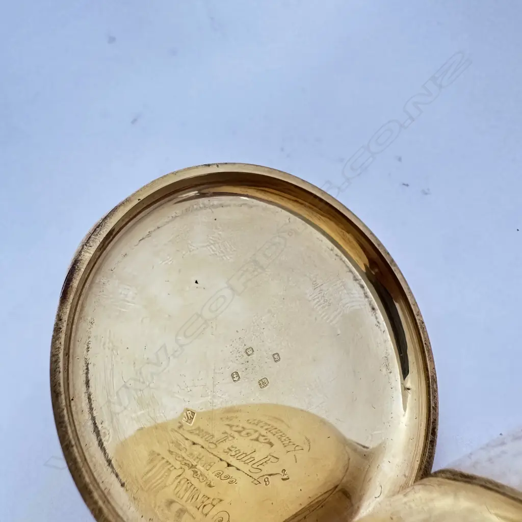 Substantial 18ct gold, open face pocket watch, unnamed, numbered 15982, Image 1++