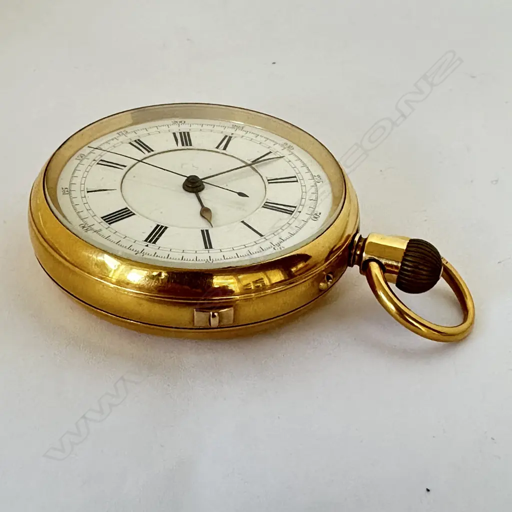 Substantial 18ct gold, open face pocket watch, unnamed, numbered 15982, Image 1++