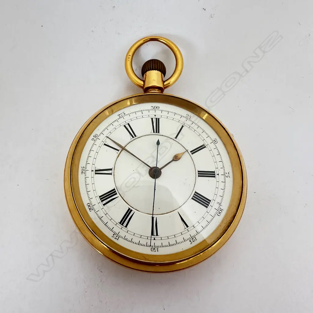Substantial 18ct gold, open face pocket watch, unnamed, numbered 15982, Image 1++