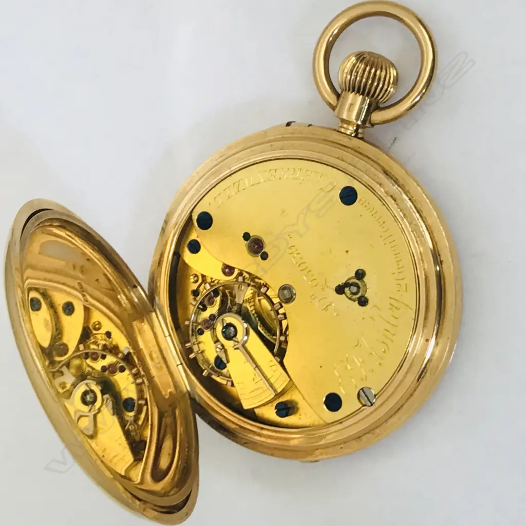 Victorian 18ct gold hunter pocket watch, by Edward F Ashley, 2 Green Terrace, Clerkenwell, number 05039, Image 1++