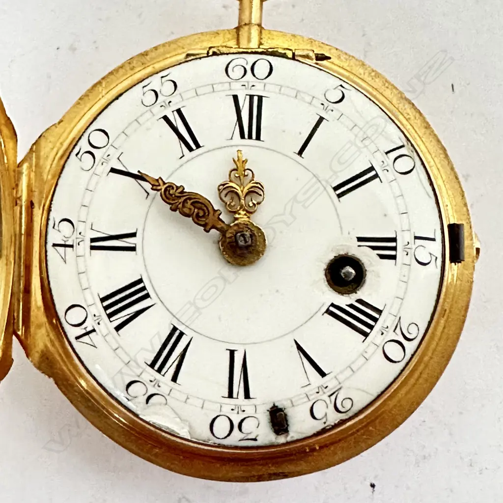 French gold consular cased, verge pocket watch by Baillon a Paris, c.1790, Image 1++