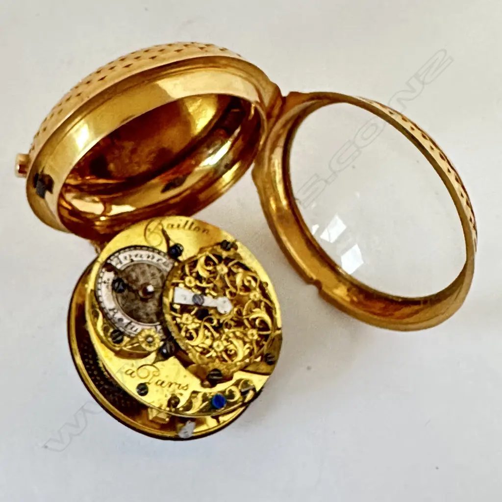 French gold consular cased, verge pocket watch by Baillon a Paris, c.1790, Image 1++