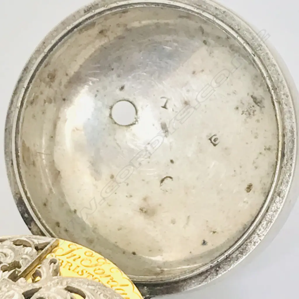 George II silver pair case pocket watch by Jonathan Jordan, Bristol, Image 1++