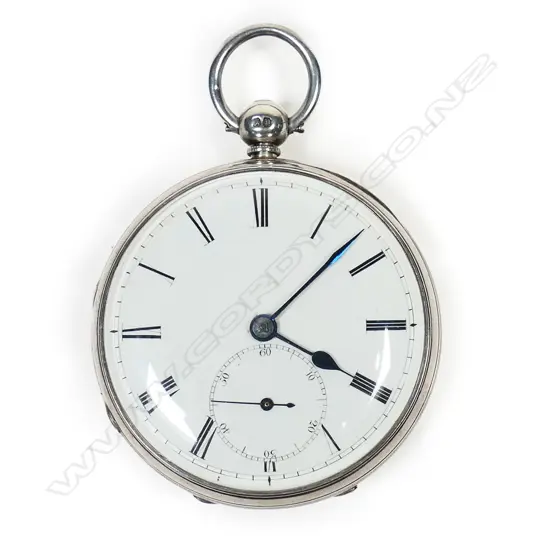 Victorian silver open face pocket watch by John Roger Arnold, number 3578.