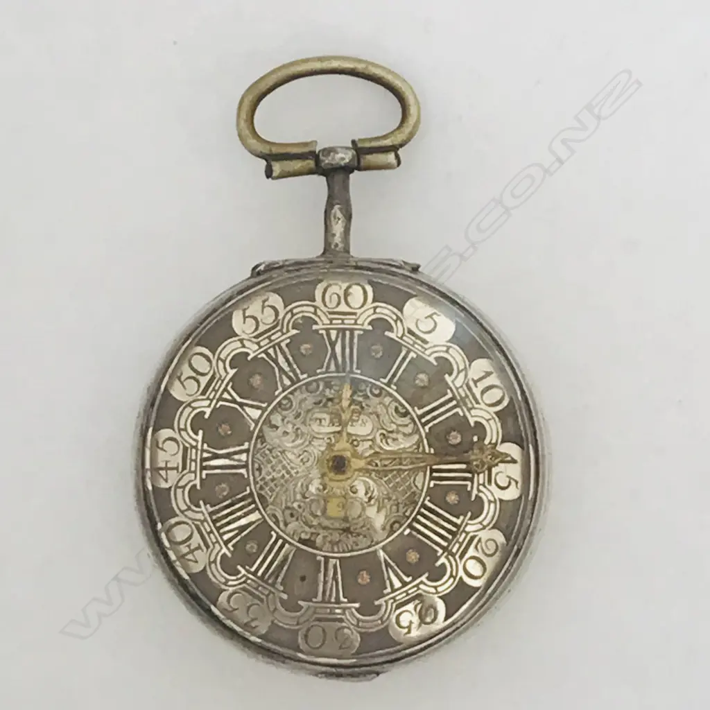 A George III silver pair cased pocket watch by J. Tarts of London (active 1755-90). Image 1++