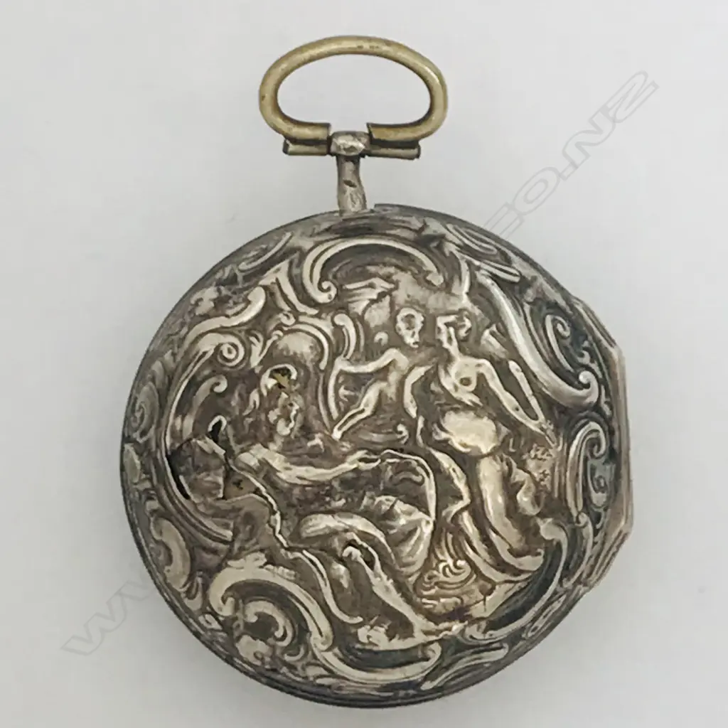 A George III silver pair cased pocket watch by J. Tarts of London (active 1755-90). Image 1++