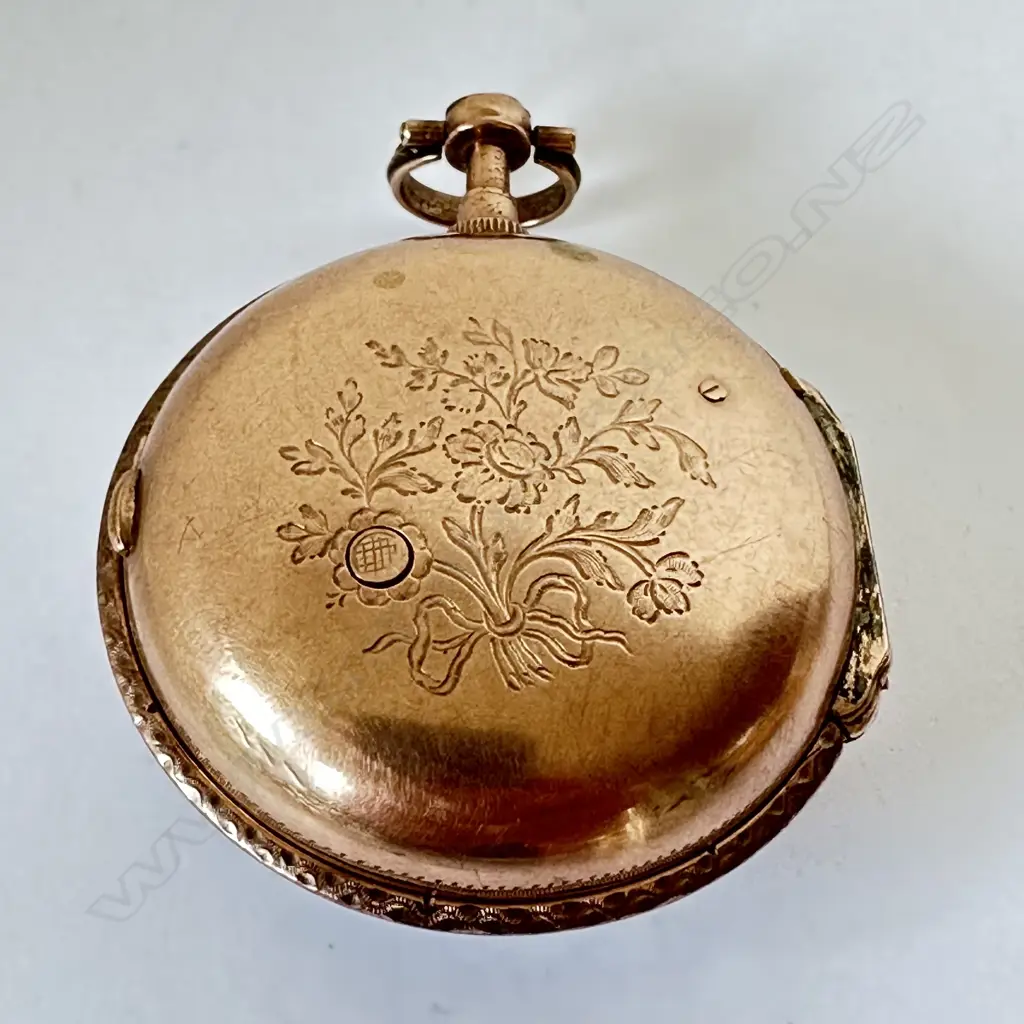 A George III gilt brass consular cased pocket watch by J. Tarts of London (active 1755-90). Image 1++