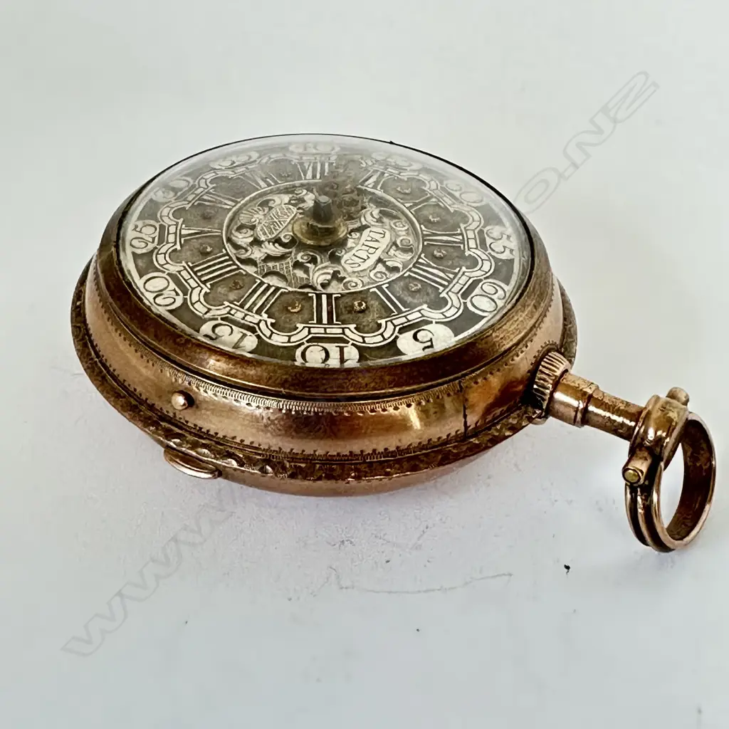 A George III gilt brass consular cased pocket watch by J. Tarts of London (active 1755-90). Image 1++