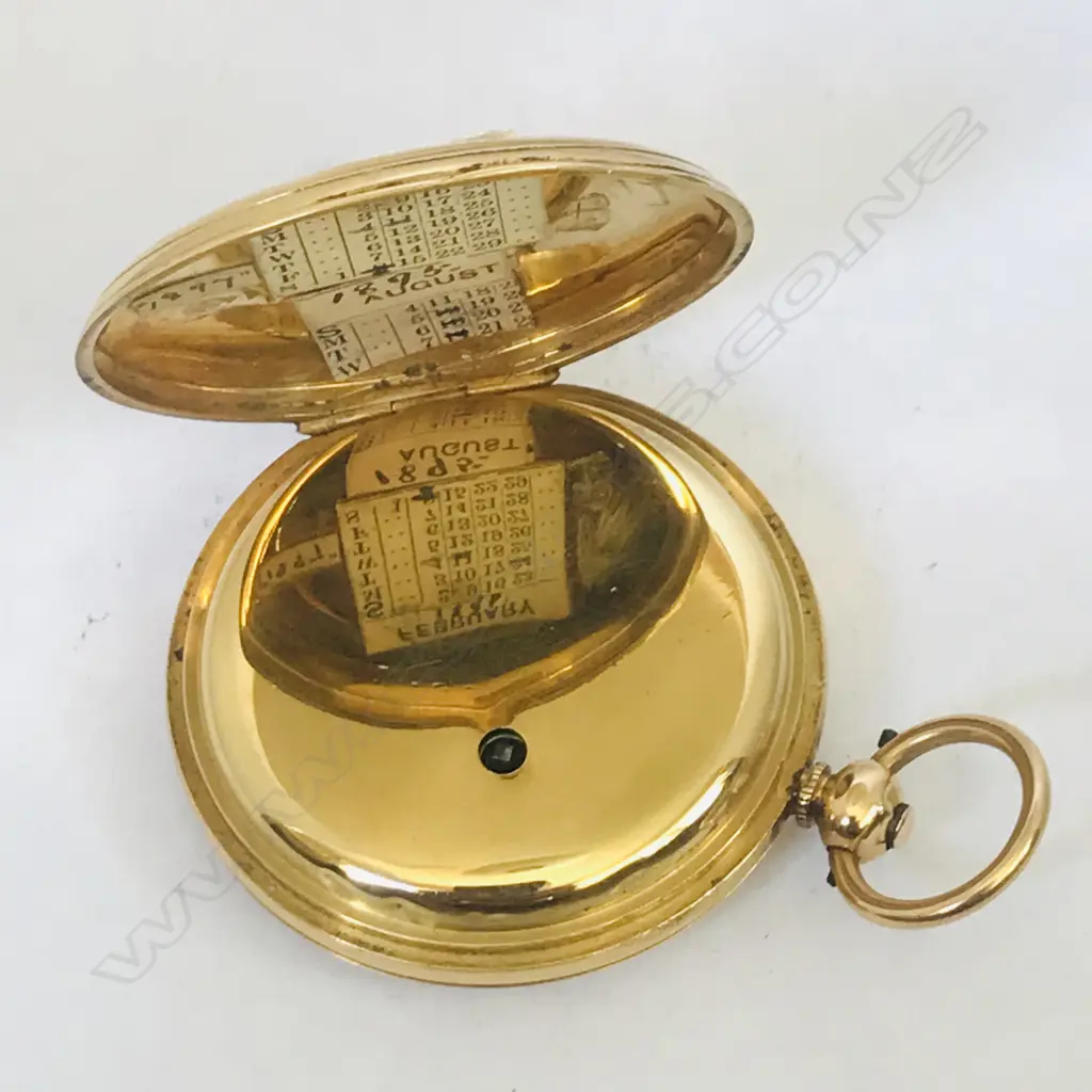 Victorian 18ct gold hunter pocket watch Barraud and Lund, Cornhill London, No.2/9485 Image 1++
