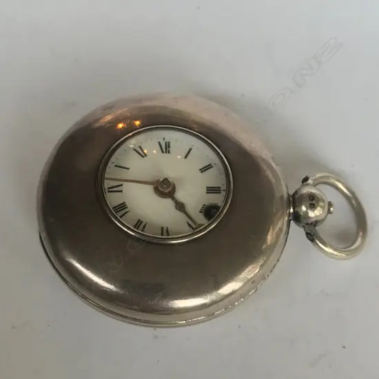 George III silver consular cased half hunter pocket watch, fusée verge movement, numbered 20216.