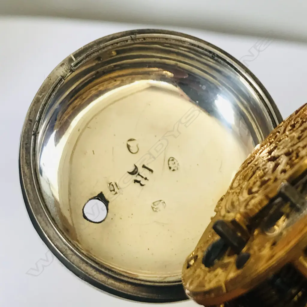 George III silver Benjamin Barber triple cased pocket watch, made for the Turkish market. Image 1++