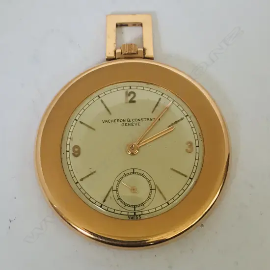 A Vacheron & Constantin, 18ct gold ultra-thin open face dress pocket watch,
