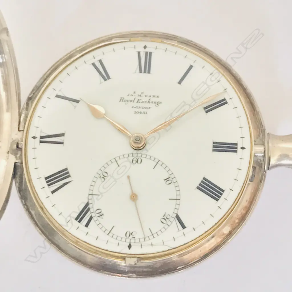 George III silver consular cased pocket watch, by Jas. McCabe, Royal Exchange, London, number 10451 Image 1++