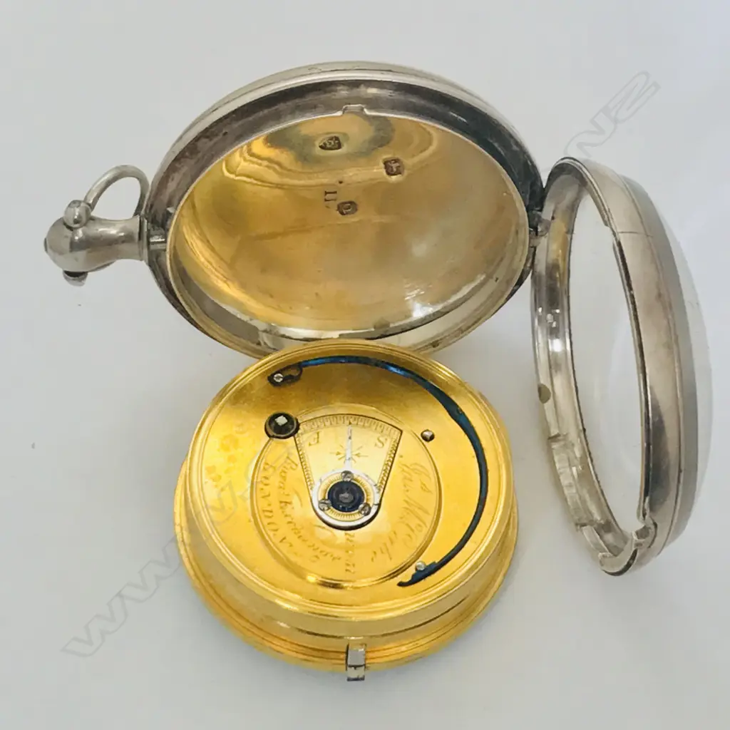 George III silver consular cased pocket watch, by Jas. McCabe, Royal Exchange, London, number 10451 Image 1++