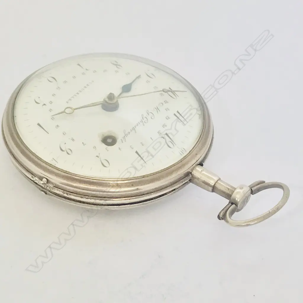 Early 19thC silver consular cased pocket watch, by M.G. Ghiesbreght a Bruxelles, Image 1++
