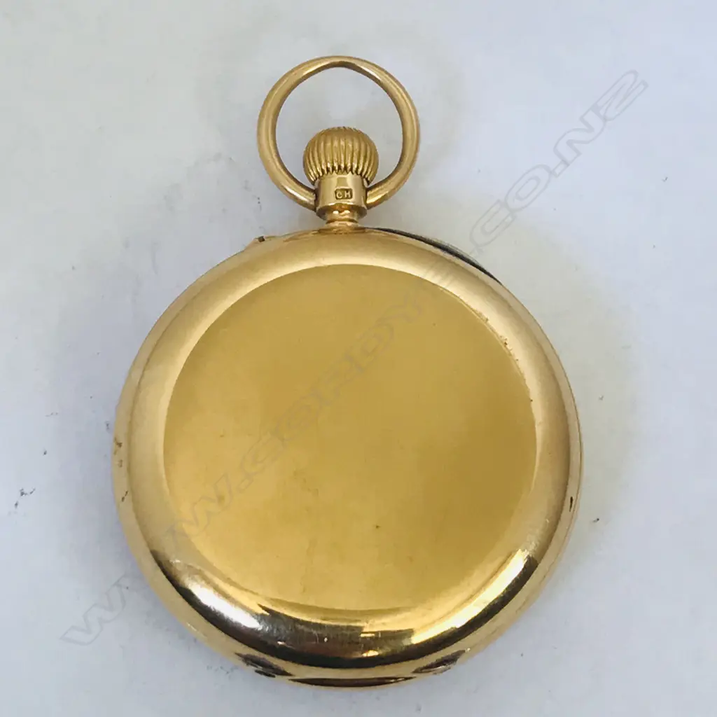 Edwardian 18ct gold open face pocket watch, by Batty & Sons, Manchester Image 1++