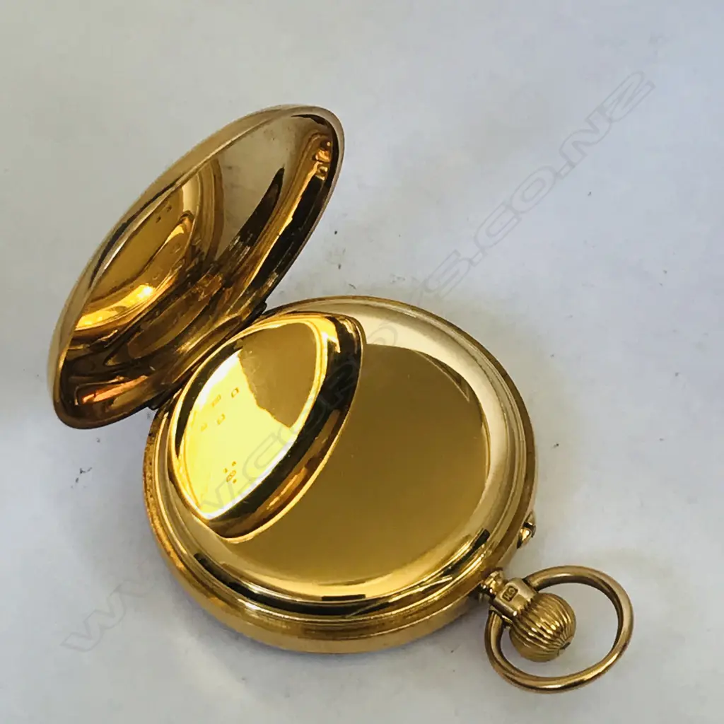 Edwardian 18ct gold open face pocket watch, by Batty & Sons, Manchester Image 1++