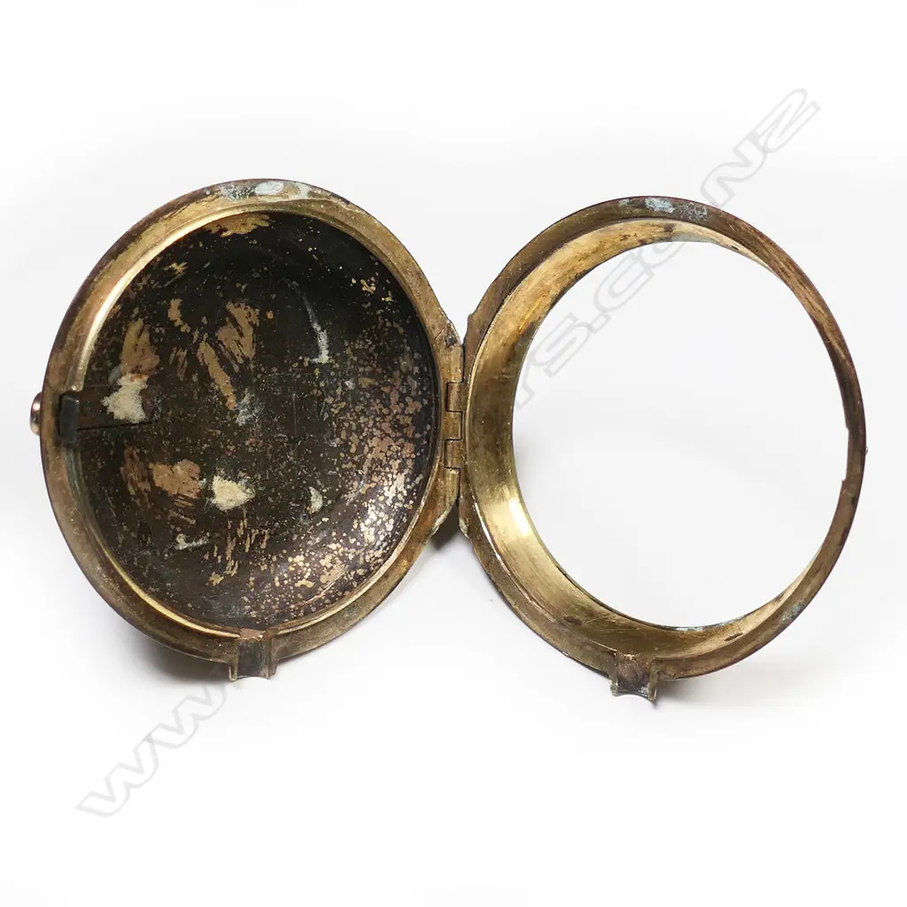 Gilt brass pair case pocket watch, by Christopher Laybourne, Driffield, number 6557, c.1800 Image 1++