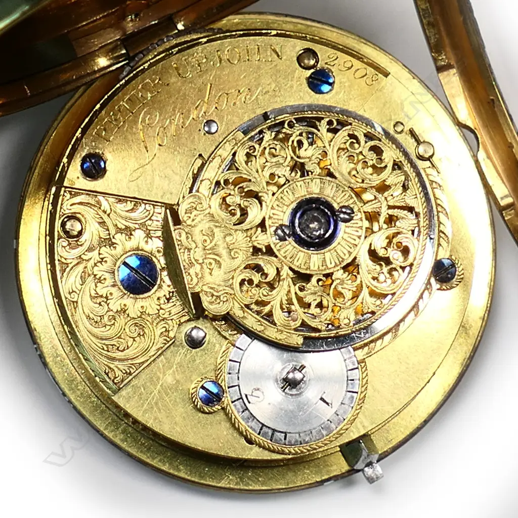 Gilded brass consular cased pocket watch by Peter Upjohn, London, c.1800, Image 1++