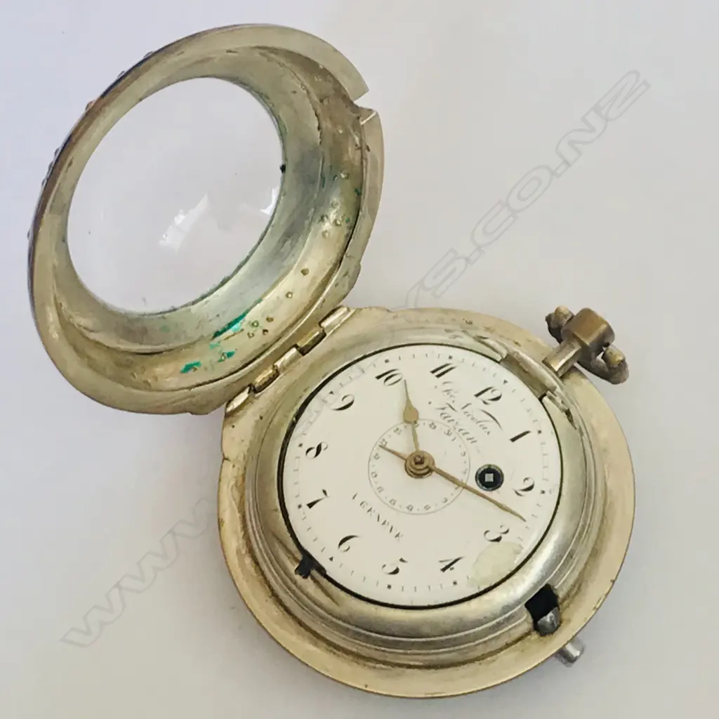 A large consular tortoiseshell cased pocket watch by Pierre-Nicolas Faizan a Geneve, (b.1768) Image 1++