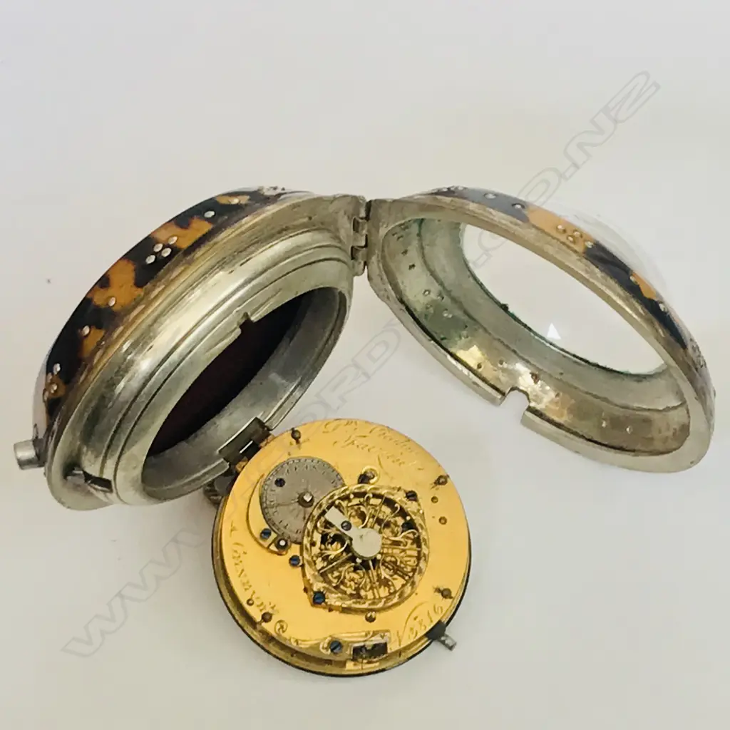 A large consular tortoiseshell cased pocket watch by Pierre-Nicolas Faizan a Geneve, (b.1768) Image 1++