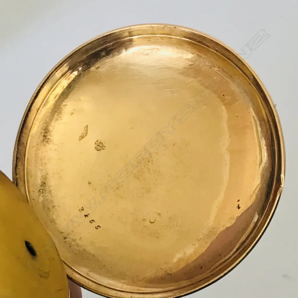 18ct gold French open face quarter repeater pocket watch, Image 1++