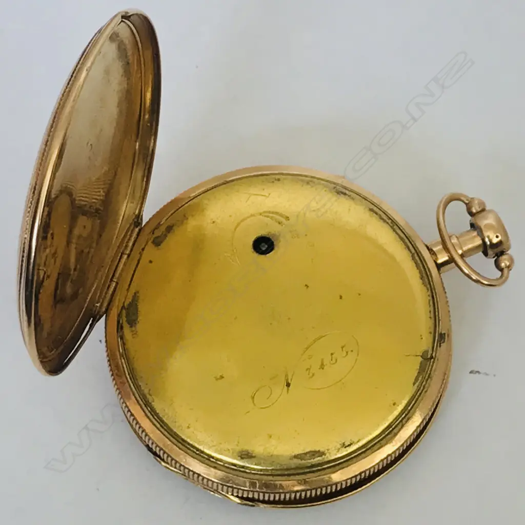 18ct gold French open face quarter repeater pocket watch, Image 1++